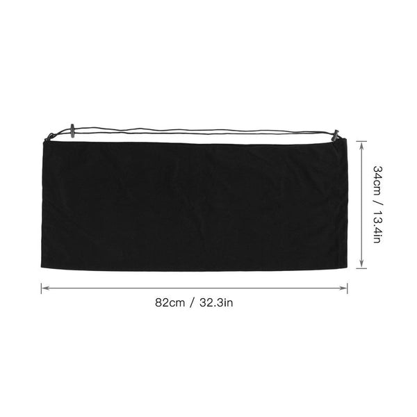 Tennis Racquet Cover Bag Soft Fleece Storage Case Racket Black