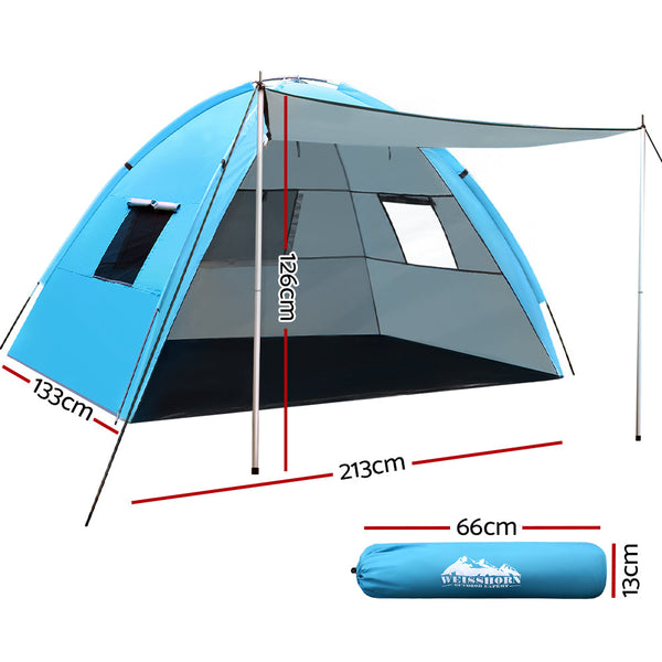 Weisshorn Camping Tent Beach Tents Hiking Sun Shade Shelter Fishing 2 4 Person Canopies & Shelters