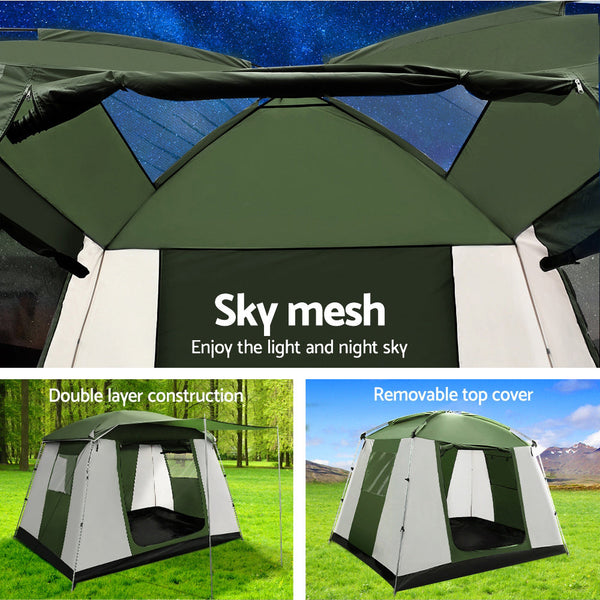 Weisshorn Camping Tent 6 Person Family Hiking Dome Tents