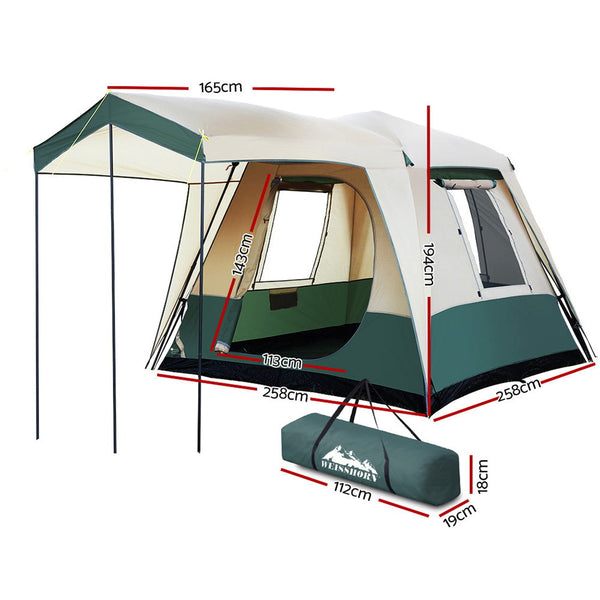 Weisshorn Instant Up Camping Tent 4 Person Pop Family Hiking Dome Tents