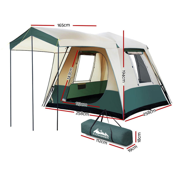 Weisshorn Instant Up Camping Tent 4 Person Pop Tents Family Hiking Dome