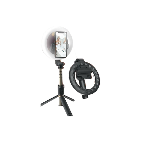 Teq Q07 Bluetooth Ring Light Selfie Stick + Tripod Stand