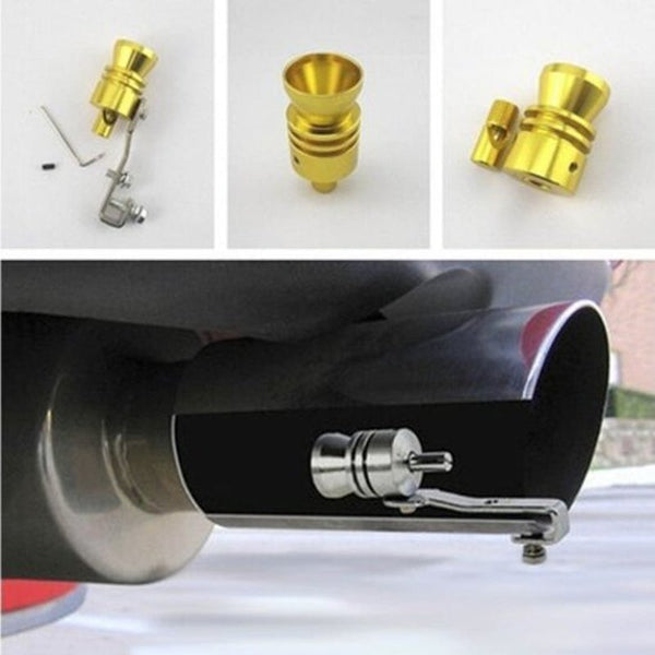 The Car's Exhaust Turbine Drain Valve Simulation Loud Whistle Golden Brown Exhaust Systems