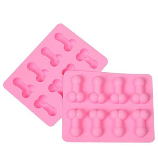 The 8 Even Taste Silicone Cake Chocolate Biscuits Ice Tray Mold Pink Sugarcraft & Chocolate Moulds