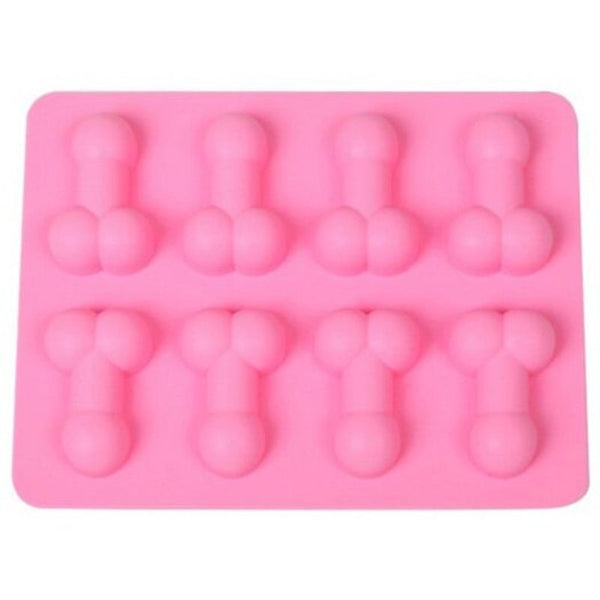 The 8 Even Taste Silicone Cake Chocolate Biscuits Ice Tray Mold Pink Sugarcraft & Chocolate Moulds