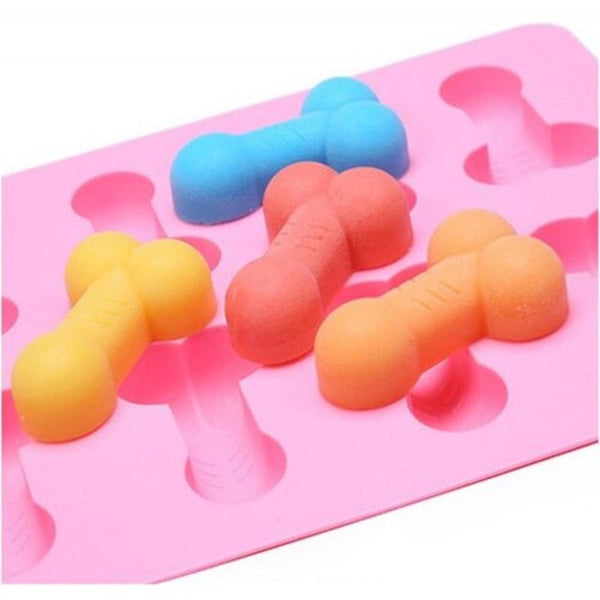 The 8 Even Taste Silicone Cake Chocolate Biscuits Ice Tray Mold Pink