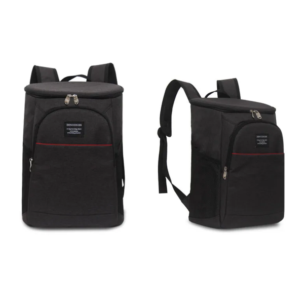 Men's Backpack Waterproof Large Capacity Insulation Bag Black