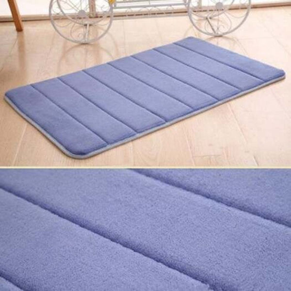 Thick Memory Foam Mat Water Absorbent Non Slip Bath Pad Home Doormat Fern Green Bath Mats Rugs & Toilet Covers