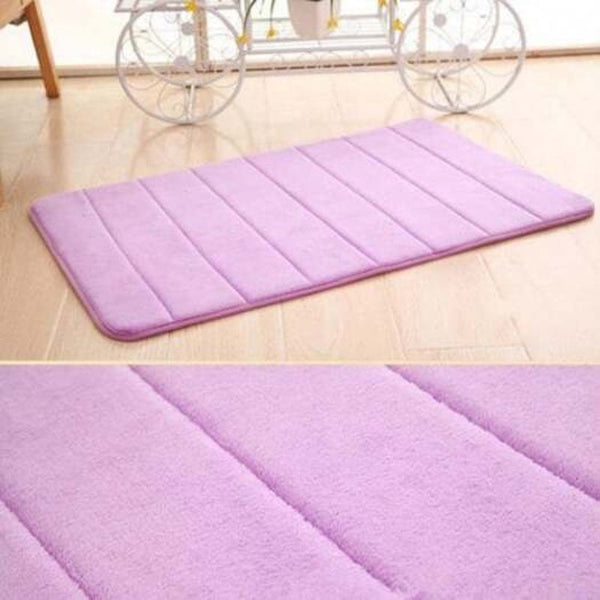 Thick Memory Foam Mat Water Absorbent Non Slip Bath Pad Home Doormat Fern Green Bath Mats Rugs & Toilet Covers