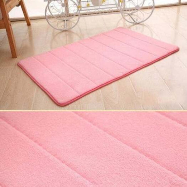 Thick Memory Foam Mat Water Absorbent Non Slip Bath Pad Home Doormat Fern Green Bath Mats Rugs & Toilet Covers