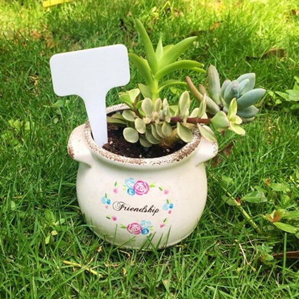 Thicken Plastic Label Marker For Garden Plant White Plant Labels