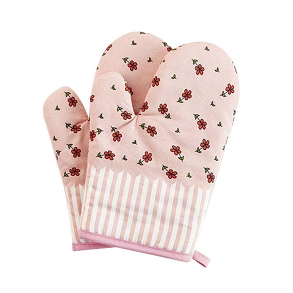 Thickened Insulation High Temperature Microwave Oven Gloves Sandy Brown