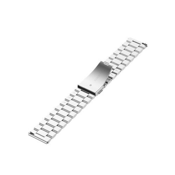 Three Beads Solid Replacement Steel Watch Strap For Amazfit Gtr 47Mm Silver