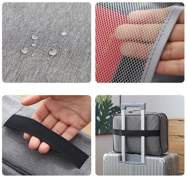 Three Layer Double Zipper Passport Document Certificate File Organiser With Lock Id & Document Holders