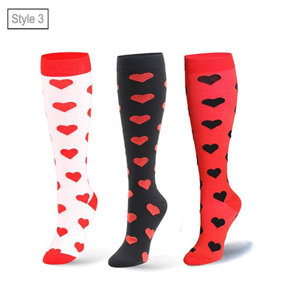 Tights Unisex Printed Breathable Knee High Long Cute Compression Socks