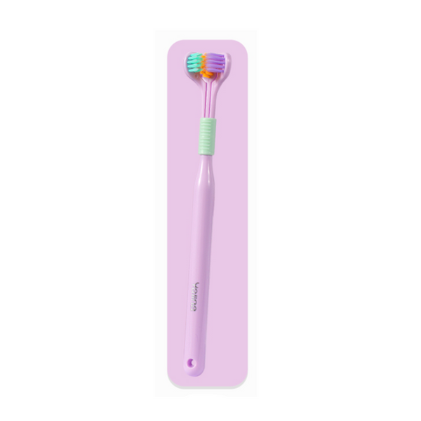 Three Sided Macaron Soft Bristle Triple Head Toothbrush Toothbrushes