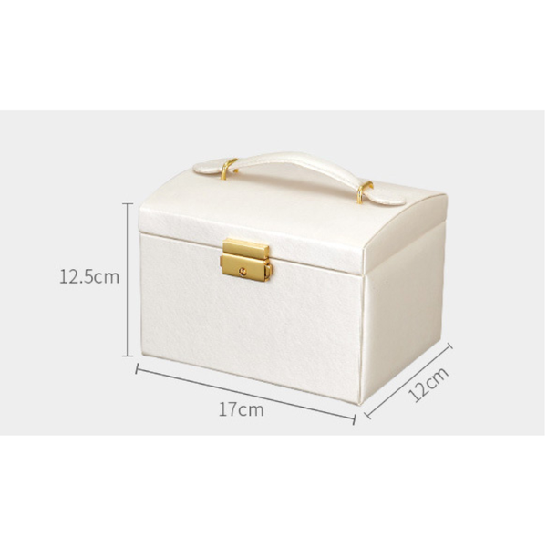 Veile Studios Three Tier Portable Jewellry Organiser Storage Box Drawers Jewellery Boxes
