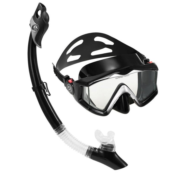Three Panoramic Snorkeling Scuba Dive Mask Black2 Masks
