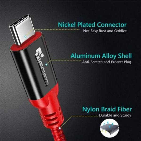 Pd 5A Usb Type C 3.1 Male To Cable Fast Chargingcable Red 30Cm