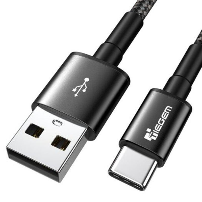 Usb Type C Cable 3A Fast Charging Charger Black 30Cm Cables & Adapters