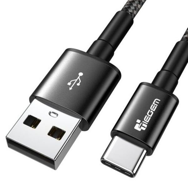 Usb Type C Cable 3A Fast Charging Charger Black 30Cm Cables & Adapters