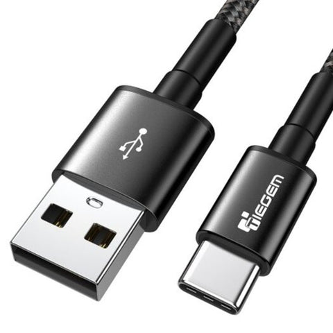 Usb Type C Cable 3A Fast Charging Charger Black 30Cm Cables & Adapters