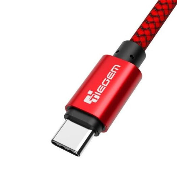 Usb Type C Cable Fast Charging Data For Samsung Huawei Xiaomi Red 30Cm