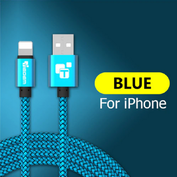 Usb Cable For Iphone 6 6S 7 8 Plus X Xs Xr 2A Fast Charging Cables Blue 25Cm Cables & Adapters