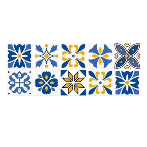 Wall Stickers Tile Stickers Moroccan Style Wall 10Pcs / Set Self Adhesive Home Dcor 15X15cm