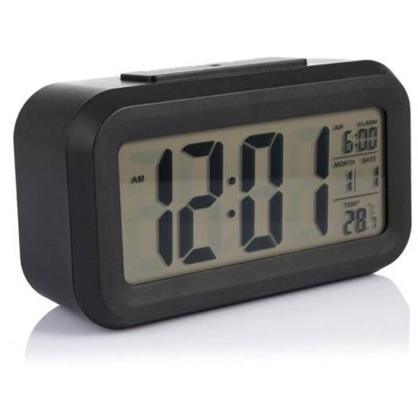 Timer Calendar Temperature Alarm Clock Black