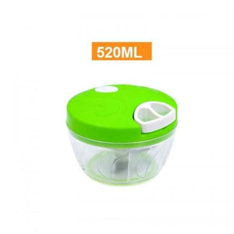 Manual Food Processor Chopper Blender Slicer 520Ml Peelers & Slicers