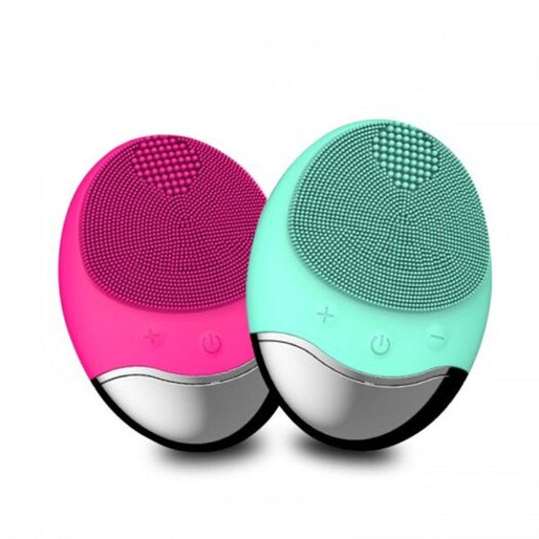 Usb Base Charge Deep Cleaning Face Electric Cleanser Remove Make Up Residue Rose Red Spain Facial Cleansing Devices