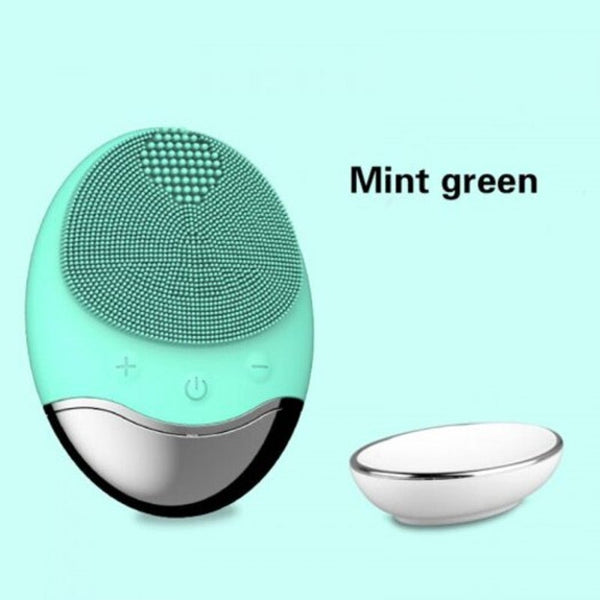 Usb Base Charge Deep Cleaning Face Electric Cleanser Remove Make Up Residue Rose Red Spain Facial Cleansing Devices