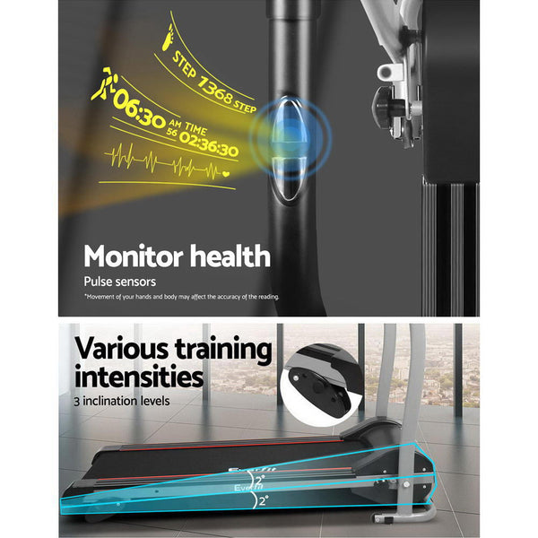 Everfit Electric Treadmill Home Gym Exercise Machine Fitness Equipment Physical 360Mm Treadmills