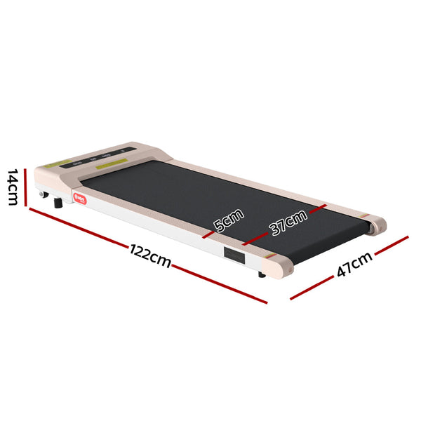 Everfit Treadmill Electric Walking Pad Home Gym Office Fitness 360Mm Pink Treadmills