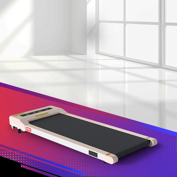 Everfit Treadmill Electric Walking Pad Home Gym Office Fitness 360Mm Pink Treadmills