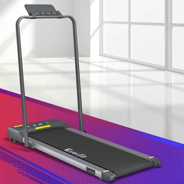 Everfit Treadmill Electric Walking Pad Home Gym Office Fitness 380Mm Grey Treadmills