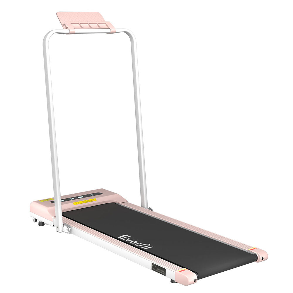 Everfit Treadmill Electric Walking Pad Home Gym Office Fitness 380Mm Pink Treadmills