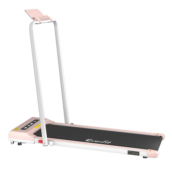 Everfit Treadmill Electric Walking Pad Home Gym Office Fitness 380Mm Pink Treadmills