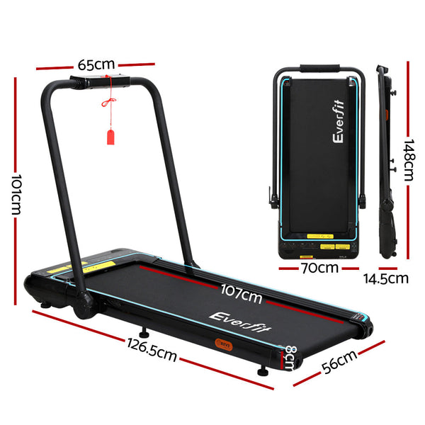 Everfit Treadmill Electric Walking Pad Home Office Gym Fitness Remote Control Treadmills