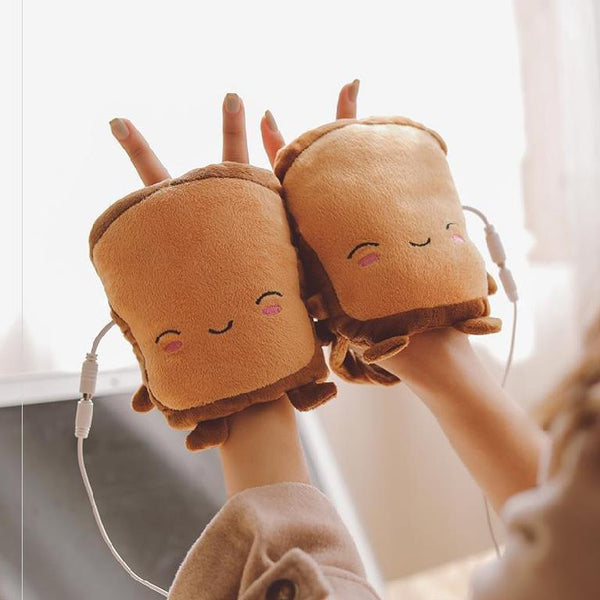 Toasty Bread Usb Glove Warmers Hand Warmers