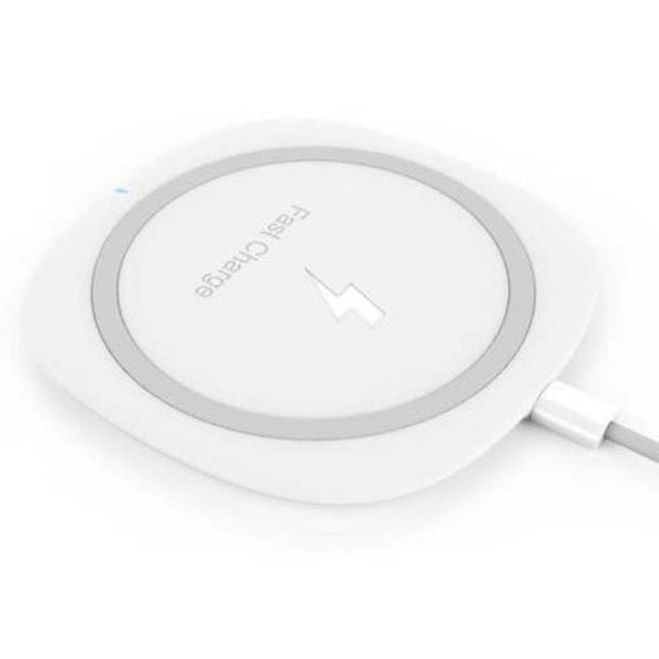 Qi Wireless Charger Pad Ultra Thin 10W Fast White Chargers & Cradles