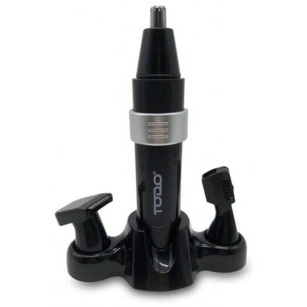Rechargeable 3 In1 Nose Trimmer Men's Personal Grooming Kit Hair Removal Face Eyebrow Ear Black And Silver Clippers & Trimmers