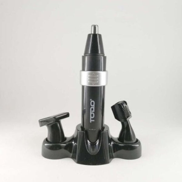 Rechargeable 3 In1 Nose Trimmer Men's Personal Grooming Kit Hair Removal Face Eyebrow Ear Black And Silver Clippers & Trimmers