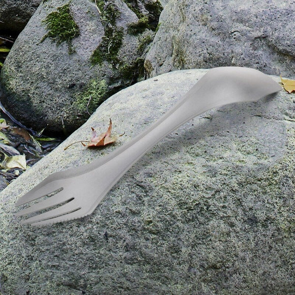 Camping Cooking Utensils Spoon Fork Picnic Outdoor Traveling Camping Cutlery Titanium Spork