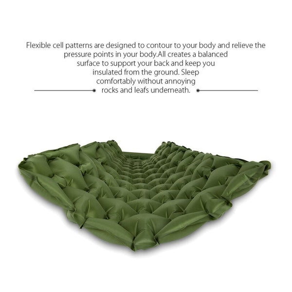 Ultralight Inflatable Sleeping Pad Deep Green Sleeping Mats
