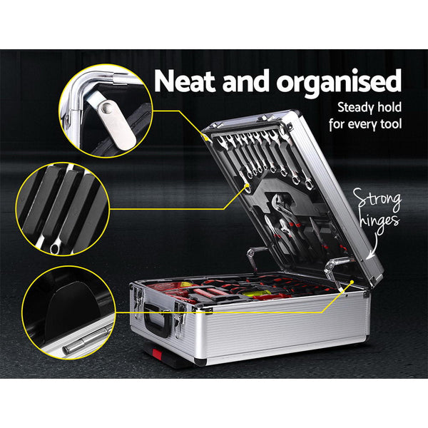 Giantz 786Pcs Tool Kit Trolley Case Mechanics Box Toolbox Portable Diy Set Sl