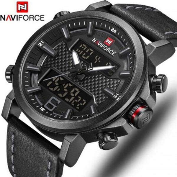 Veile Studios Top Luxury Brand Military Quartz Mens Led Date Analog Digital Fashion Sport Clock Black Gray Watches