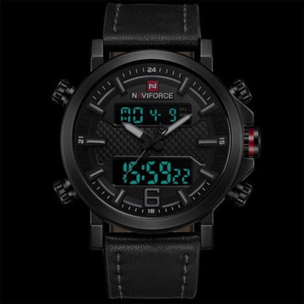Veile Studios Top Luxury Brand Military Quartz Mens Led Date Analog Digital Fashion Sport Clock Black Gray Watches