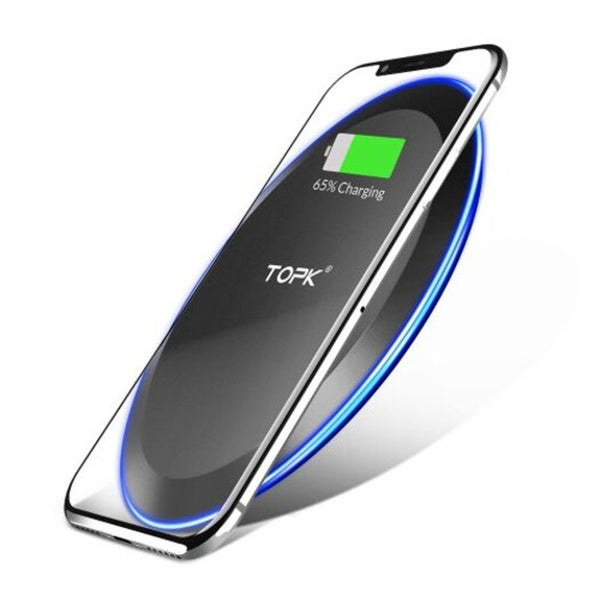 B46w 10W Wireless Charger For Iphone Fast Charging Fors8 S9 Note Phone Pad Black Universal